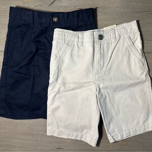 NWT Boys Navy and light beige Shorts size 6